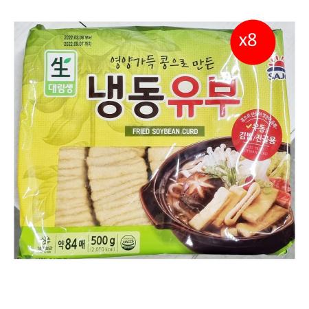 대림 유부 500g 8개 식자재 업소용 대용량 신미 대림 유부 초밥 햇살콩 이츠웰 도매 통통 두솔 이미지