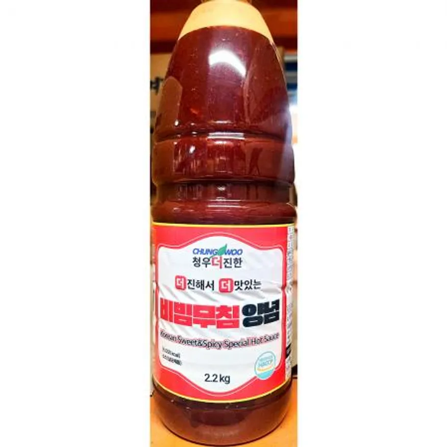 청우 비빔무침 양념장 2.2Kg 1개 식자재 업소용 대용량 골뱅이 첫맛 더착한푸드 튼튼 대용량 고추장 이미지