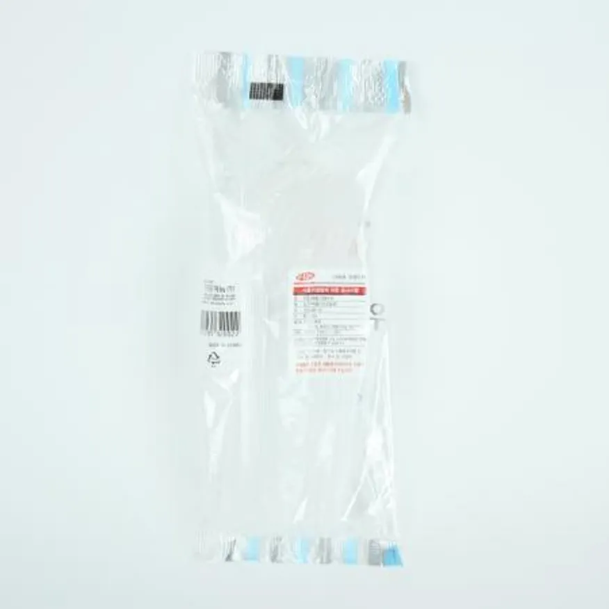 롯데-다회용 위생수저 10매입 다회용수저 업소용수저 식당수저 재사용수저세트 플라스틱수저 단체급식용 대용량수저 커트러리 숟가락젓가락 이미지