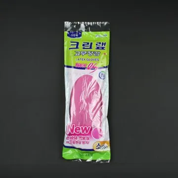 크린랩- 고무장갑 소 분홍 1개 식자재 업소용 대용량 크린랲 크린랩 고무장갑 다올