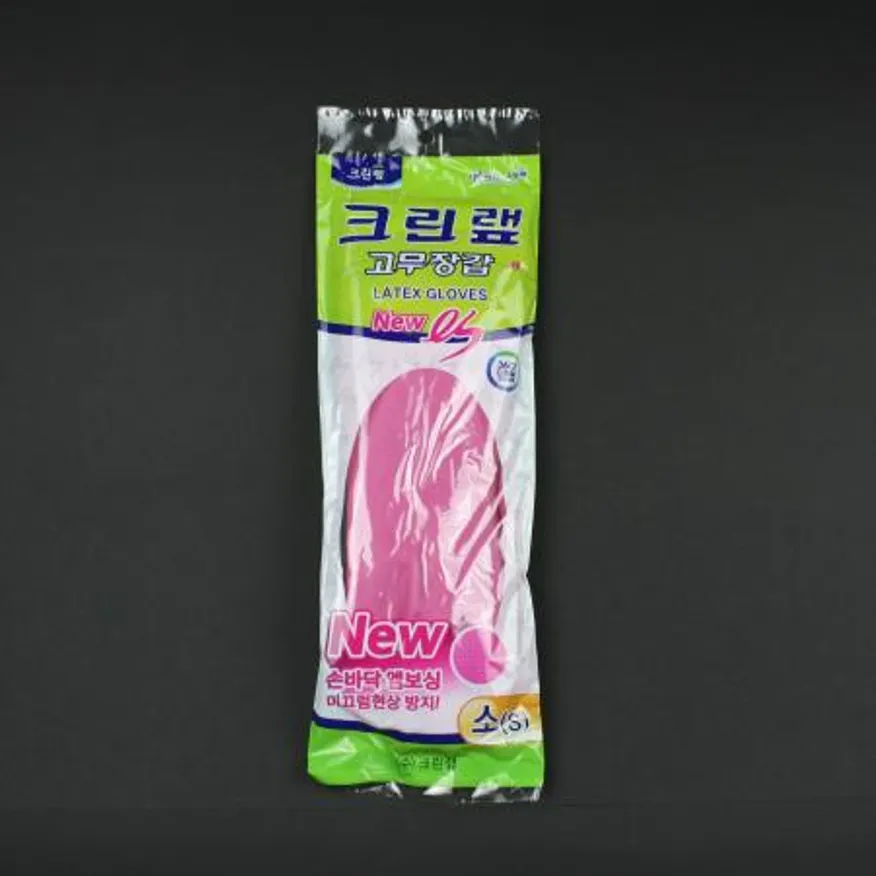 크린랩- 고무장갑 소 분홍 이미지