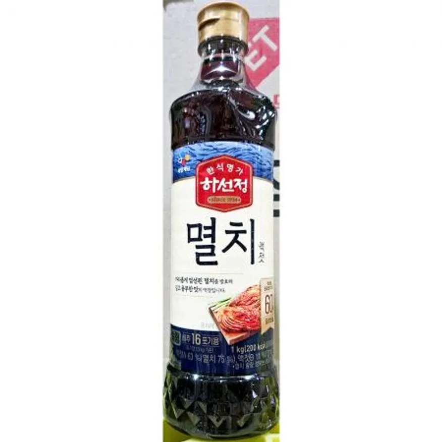 멸치액젓(하선정 1K) 액젓 하선정액젓 김치재료 조미료 국물요리 발효액젓 업소용 식당 한식당 이미지