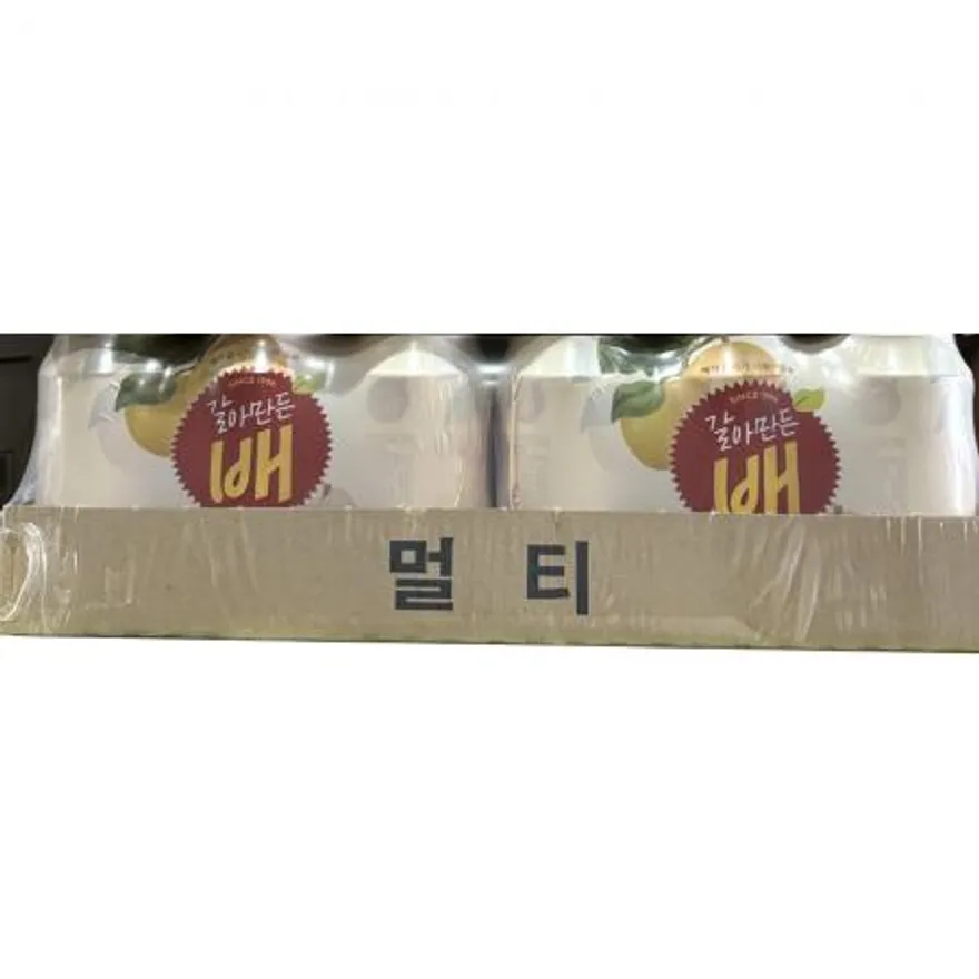 갈아만든배(해태음료 캔 340ml 24개) 배음료 배주스 숙취해소음료 과일음료 업소용 음료수 식당용 카페용 캔음료 이미지