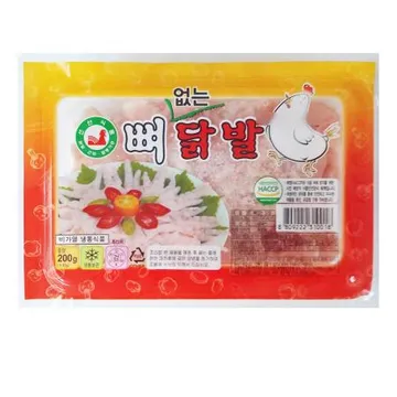 도시락 닭발(200g) 1개 식자재 업소용 대용량 직화 직화구이 뼈없는 홍미 다솔 무뼈 구운무뼈 그린식품 손가네