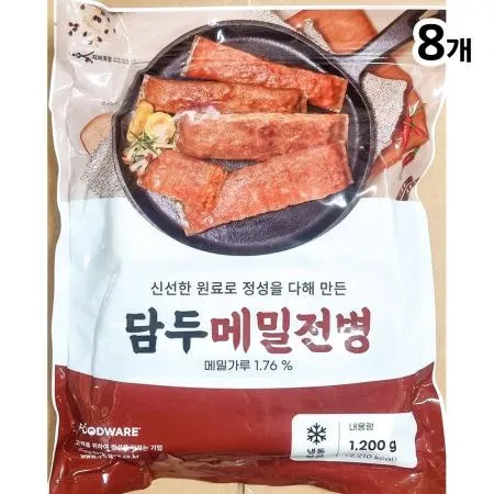 메밀전병(담두 1.2k) 8개 식자재 업소용 대용량 또띠아랩 이츠웰 라레이나 인치 담두 와이케이글로벌 밀또띠아 단품메뉴 또띠아 이미지
