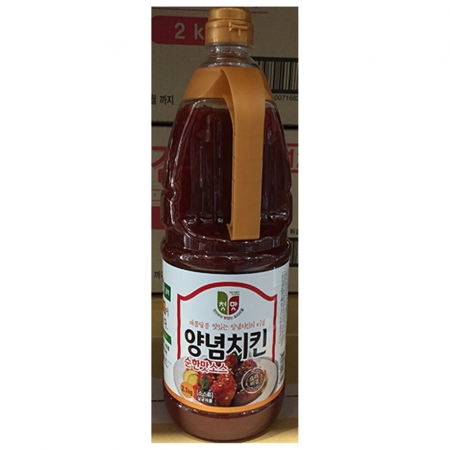 순한맛 양념치킨소스(청우 2.1k) 1개 식자재 업소용 대용량 첫맛 한신 치킨 순한맛 치킨양념 한상 액상 달콤 식자재 이미지