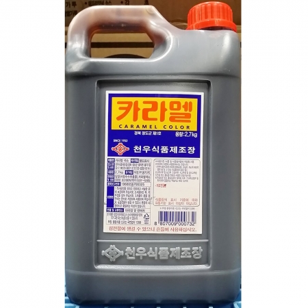 천우 캐러멜 소스 2.7Kg 5개 식자재 업소용 대용량 캐러멜소스 천우 카라멜소스 천우식품 레드베리 보원 기라델리 식재료 대용량 이미지