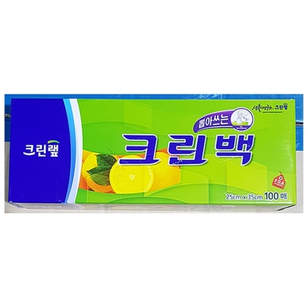 위생백(크린 25x35 100매) X 10 크린위생백 식품위생백 업소용위생백 식당위생백 대용량위생백 비닐봉투 일회용봉투 속봉투 포장봉투