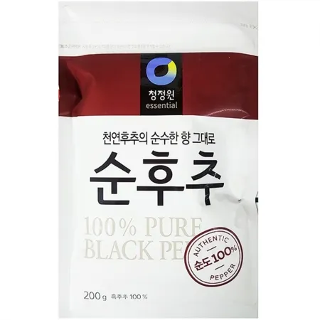 흑후추가루(대상 200g) 1개 식자재 업소용 대용량 대상 코메코 태산 흑후추