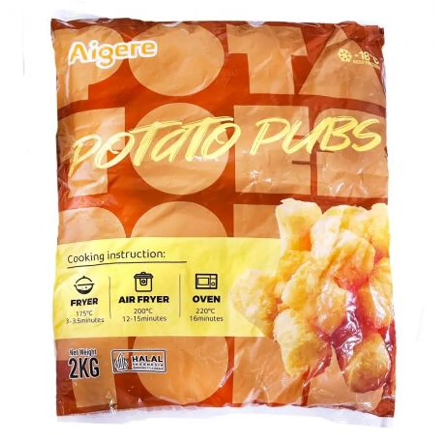 Aigere 테이터펍스 맛감자 감자튀김 2kgX6봉 이미지