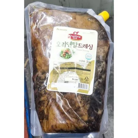 대상 오리엔탈드레싱 샐러드용 2k 1개 식자재 업소용 대용량 오뚜기 대상 쉐프원 이삭토스트 시아스 복음자리 아워홈 오늘의 모노링크