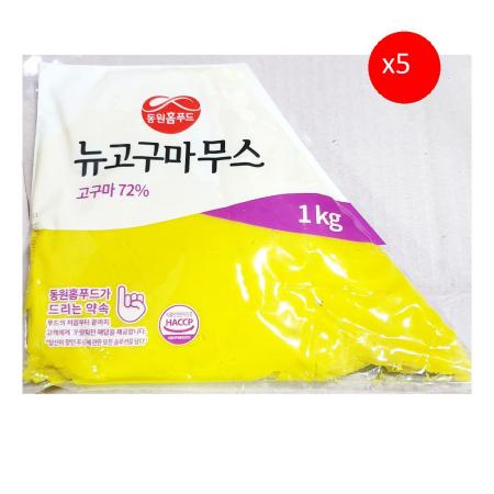 고구마무스(삼조쎌텍 1k) 5개 식자재 업소용 대용량 고구마 선인 고구마토핑 삼조쎌텍 동원홈푸드 토핑 고구마무스 레드베리 태원 이미지