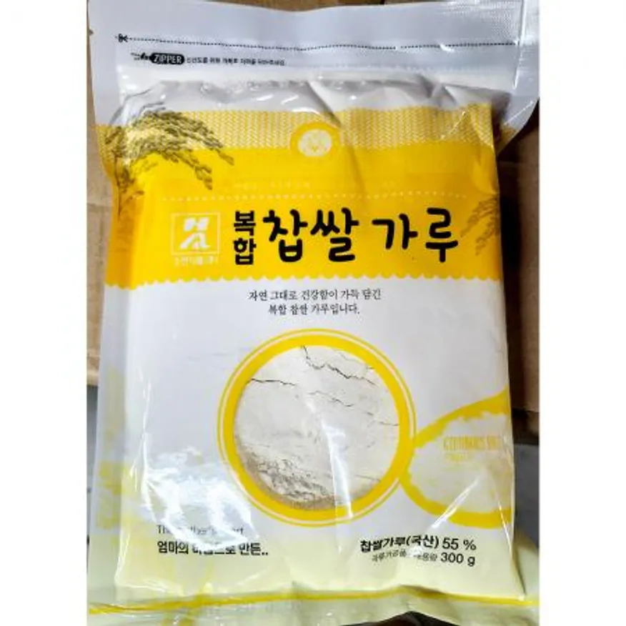 찹쌀가루(소연 복합55프로 300g) 쌀가루 찹쌀 떡가루 찹쌀분 떡재료 베이킹재료 업소용 식자재 대용량 이미지