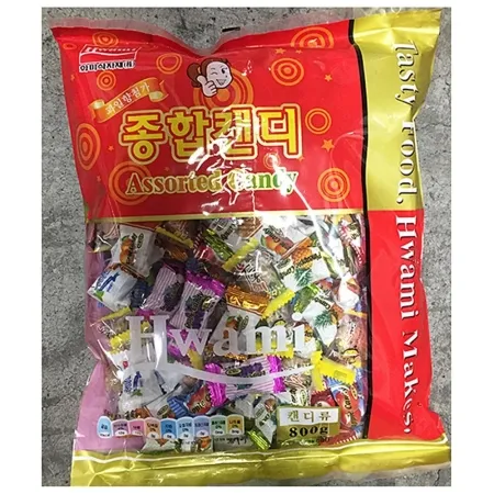 종합사탕(화미제당 800g) 사탕 캔디 업소용 대용량 간식 어린이집간식 식당사탕 카페사탕