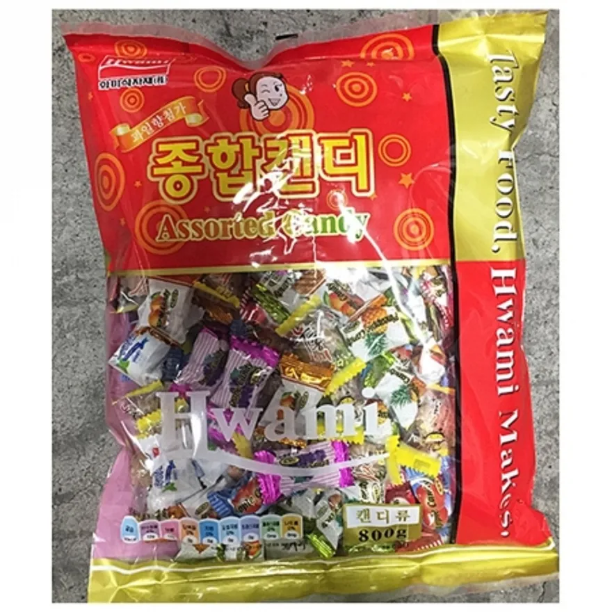 종합사탕(화미제당 800g) 사탕 캔디 업소용 대용량 간식 어린이집간식 식당사탕 카페사탕 이미지