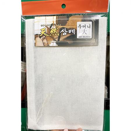 삼베주머니(황금삼베 대 280x350)X10개 식자재 업소용 대용량 삼베 파미레 포장삼베 원효 삼베주머니황금삼베 명절 시루솥 단 이미지