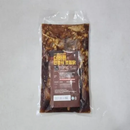 안동식 쪼림닭 600g 간편식 캠핑음식 식자재납품 냉동식품 업소용 안동찜닭 찜닭 닭요리 술안주