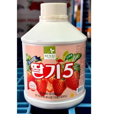 딸기원액(고려FB 850ml) 12개 식자재 업소용 대용량 청솔 참존 딸기원액 차그림 딸기 무배 마법의 참존식품 음료베이스