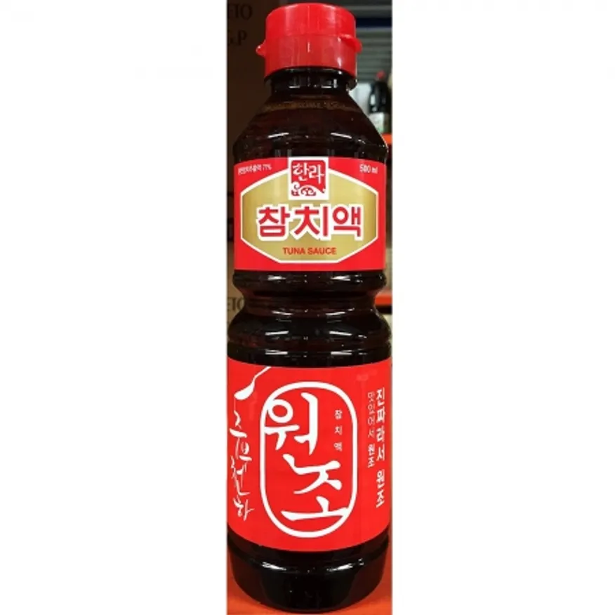 한라식품 참치액젓 500g 10개 식자재 업소용 대용량 이엔 한라식품 액상소스 참치액 한라 기타 참치 식자재 액상 이미지
