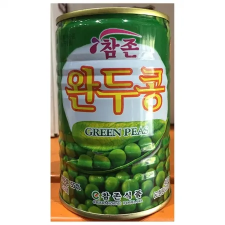 완두콩캔(참존 400g)X24 업소용 완두콩 식자재 대용량 통조림 캔완두콩 샐러드재료 반찬재료 급식재료 콩통조림