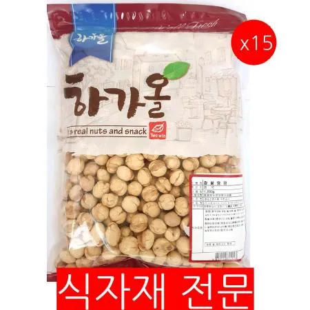 찹쌀땅콩(1K)X15 땅콩 견과류 간식 술안주 스낵 업소용 대용량 카페재료 식당재료