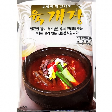 팔도 육개장 600gX25 식자재 업소용 대용량 탕 즉석식품 고향 팔도 명가 초원 육개장 성일 선봉 이미지