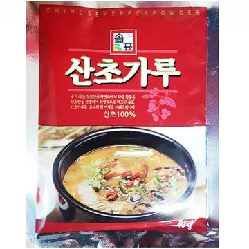 솔표 산초분말 40g 1개 식자재 업소용 대용량 산초 금하 마자오 솔표 제피가루 빠빠 화초가루