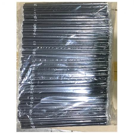 검정빨대(개별포장 21Cm 500입)X20 식자재 업소용 대용량 일회용 스타벅스 슬라이드 옥수수 버블티 메가 개별포장 세척솔이 일자 이미지