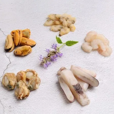 냉동해물모듬 냉동 해물믹스 200g 5종해물 식자재 업소용 대용량 해물요리 음식점재료 냉동해산물 모듬해물 수산물 이미지