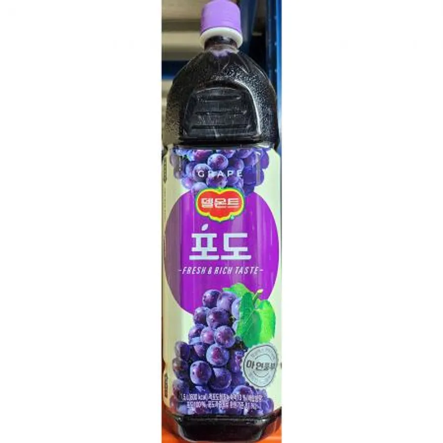 포도주스100(델몬트 1.5L) 1개 식자재 업소용 대용량 델몬트 포도 토브웰 청솔 청 무배 이미지