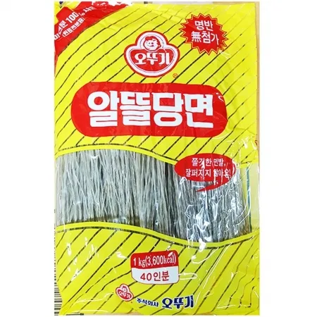 알뜰당면(오뚜기 1K) 1개 식자재 업소용 대용량 오뚜기 이가 온누리 유소기 중찬 옛날 당면