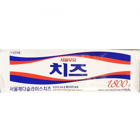 서울 체다슬라이스치즈(18gx100장) 6개 식자재 업소용 대용량 동원 체다슬라이스 슬라이스치즈 달디단마켓 피자재료 간식 서울 체다 썬리치 이미지