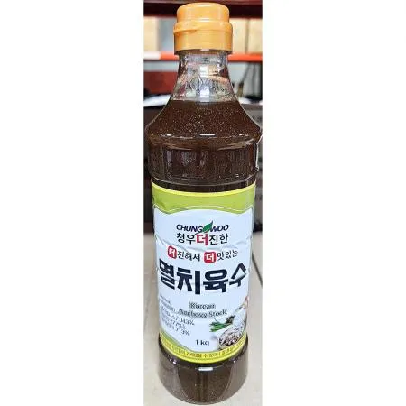 멸치육수(청우 1K) 액상육수 국물요리 업소용 식당 급식 요리재료 국물베이스 대용량
