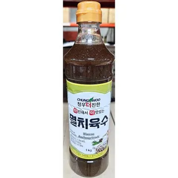 멸치육수(청우 1K) 1개 식자재 업소용 대용량 멸치 면사랑 다시 멸치육수 멸치국물 육수 어묵탕 첫맛