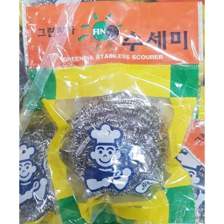 철수세미(서부산업 30g)X10개 스텐수세미 수세미 업소용수세미 냄비수세미 주방수세미 청소용수세미 세척솔 가정용수세미 식당수세미