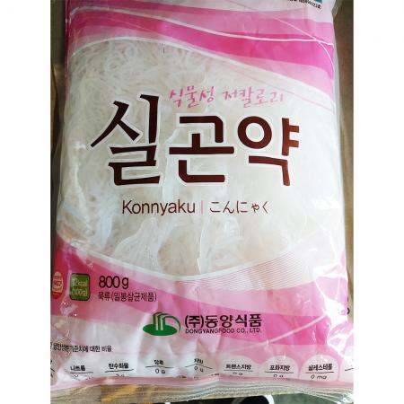 실곤약면(동양식품 800g) 1개 식자재 업소용 대용량 대신 업소용 대용량 곤약국수 묵 곤약 대량 면사랑 곤약면 이미지