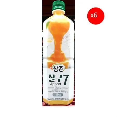 살구원액(원액 참존식품 835ml)X6 음료재료 카페재료 업소용 과일원액 과일청 대용량 에이드재료 살구청 살구엑기스 주스원액