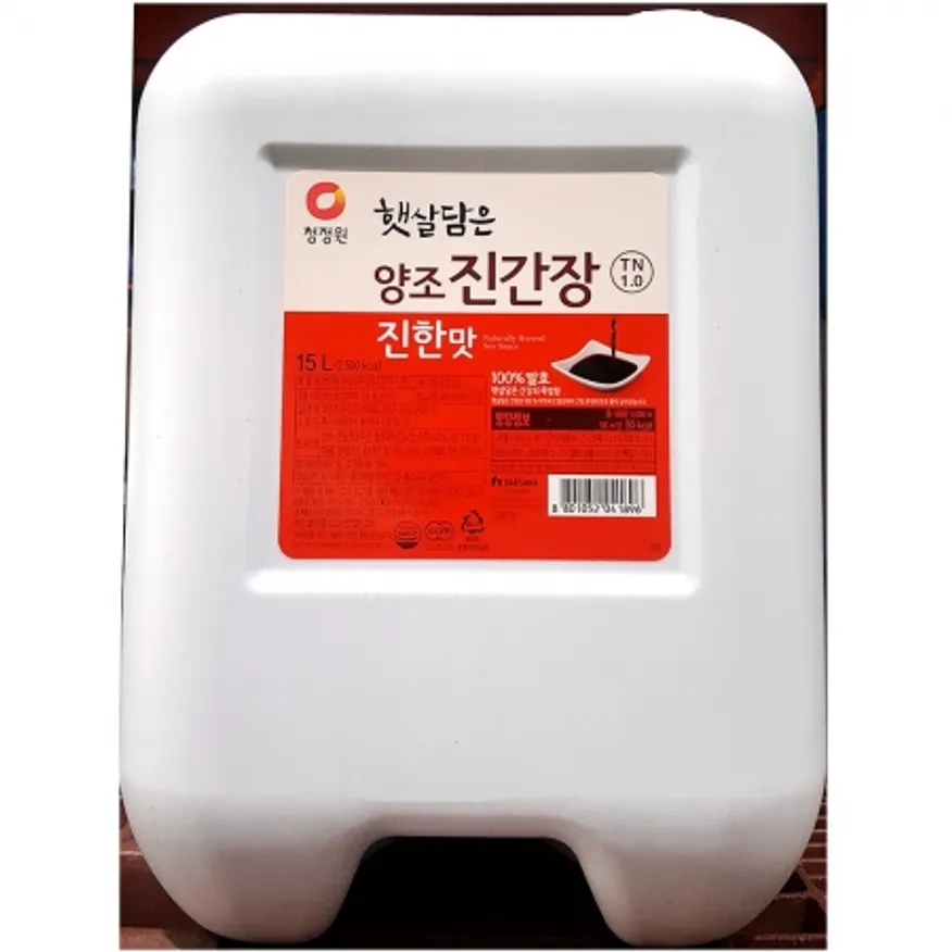 햇살 양조진간장(대상 15L) 1개 식자재 업소용 대용량 샘표 대상 진간장 마산 삼화 옹가네 부천몽고 햇살 제이큐 이미지