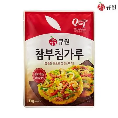 삼양사 큐원 참부침가루 1KG 10개 식자재 업소용 대용량 큐원 청정원 삼양사 참 랜선 단일상품