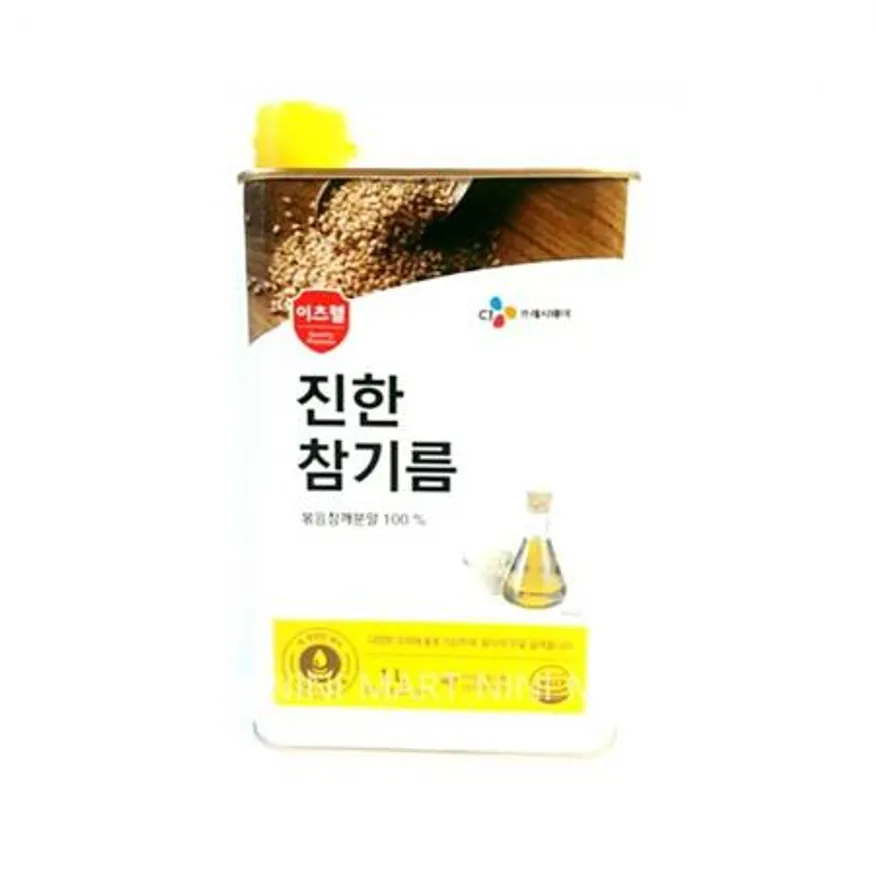 진한참기름(이츠웰 1L) 8개 식자재 업소용 대용량 양념 조미료 업소용 진한참기름 음식점 식자재 이츠웰 식당 아옹샵 이미지