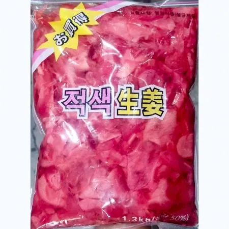 초생강(원효 냉장 적색 1.3K) 2개 식자재 업소용 대용량 초생강 이엔 일가집 삼도 채초 적초 해울찬 이엔푸드 한영 이미지
