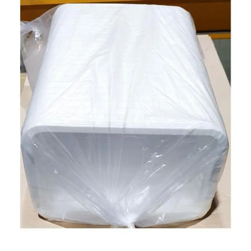 일회용기(소 19x3.5cm 100입 바베큐용) 플라스틱용기 바베큐용기 배달용기 포장용기 업소용용기 테이크아웃용기 투명용기 도시락용기 캠핑용품 이미지