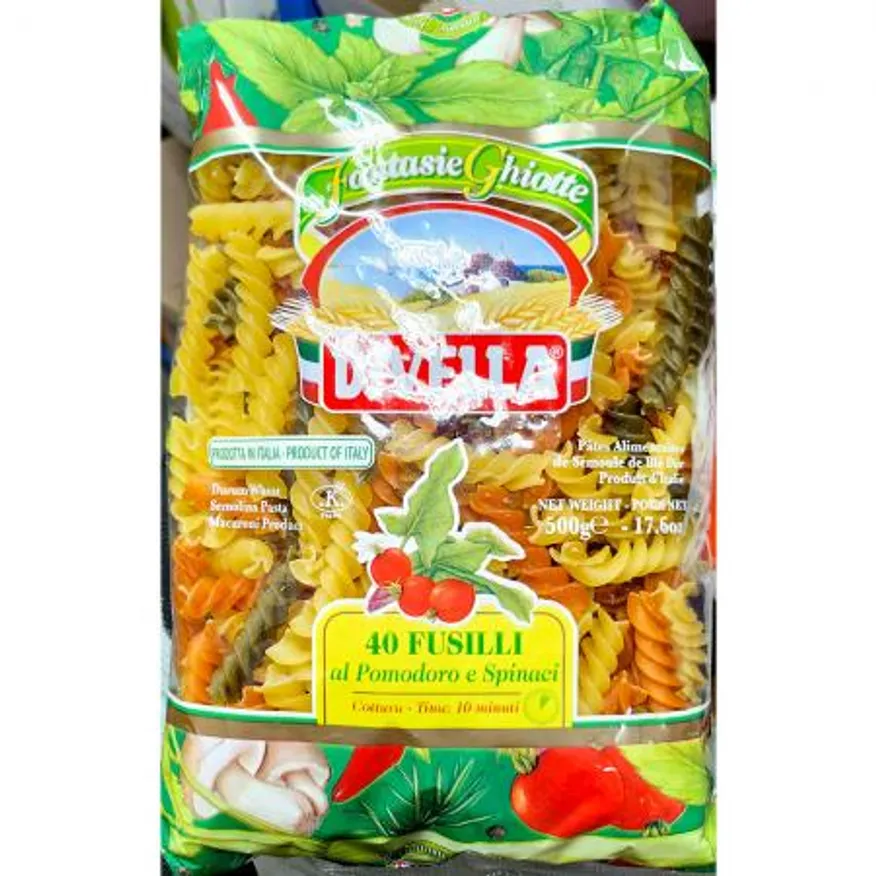 푸실리(디벨라 삼색꽈배기 500g) 1개 식자재 업소용 대용량 디벨라 데체코 이탈리아 펠리체티 삼색 대량 스파게티 스파게티면 까펠리니 이미지