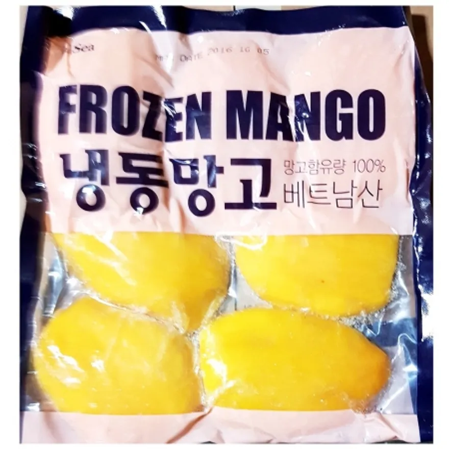 렌시푸드 망고 슬 500g 망고슬라이스 냉동망고 냉동과일 식자재 카페 스무디재료 빙수재료 음료재료 이미지