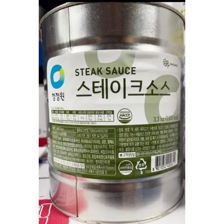 스테이크소스(대상 3.3K) 1개 식자재 업소용 대용량 코스트코 오뚜기 폰타나 우리식품 잭다니엘 대상 최현석의 모란봉 스테이크소스 이미지