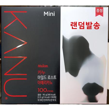 카누(아메 마일드로스트 0.9g x 100T) 인스턴트커피 아메리카노 커피 블랙커피 업소용 카페재료 식당용 사무실커피 대용량