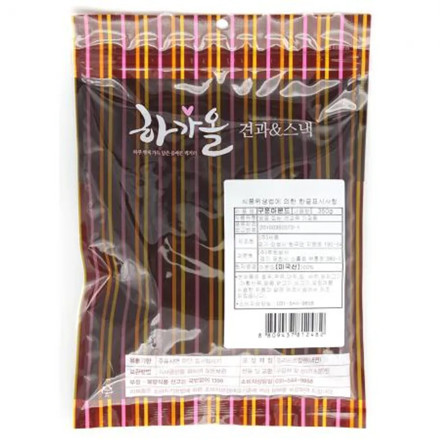 (하가올소)구운아몬드(350g) 견과류 간식 안주 베이킹재료 건강식품 아몬드 볶음아몬드 견과류간식 통아몬드 이미지