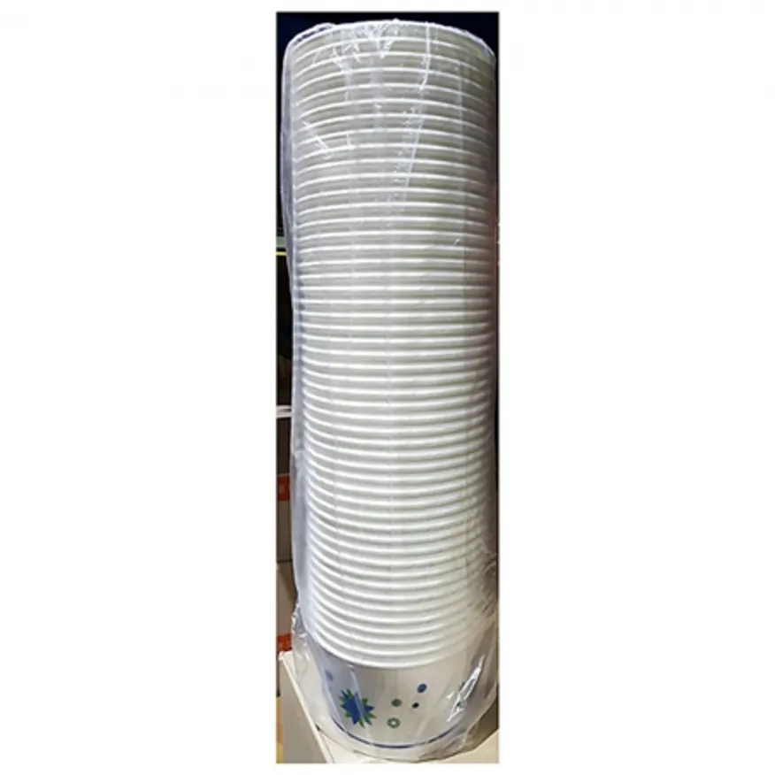 종이컵(우동용 750cc 동성 50입) 20개 식자재 업소용 대용량 일회용 한빛 페이퍼맥스 세모금컵 온스 두꺼운 무지 분홍나무 해피팩 이미지