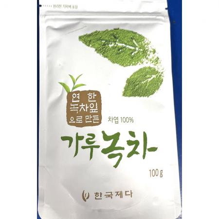녹차가루(한국제다 100g) 50개 식자재 업소용 대용량 유기농 일본 하동 다농원 보성 가루 아름다원 말차 정다원 이미지