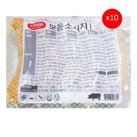 소시지(모듬 에쓰푸드 340g) 10개 식자재 업소용 대용량 에쓰푸드 대림선 오륙도 소시지 참피온소시지 대경햄 대림 에쓰 사조오양 이미지
